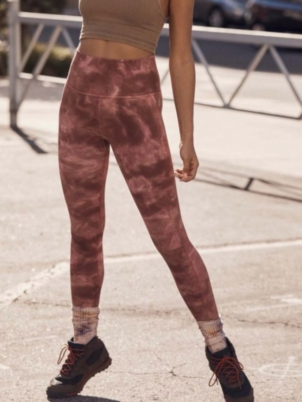 Free People Movement Womens Good Karma 7/8 Legging Size XS/X Tie Dye Pull On